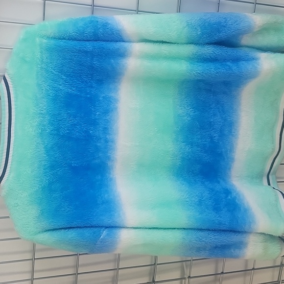 JUSTICE 04 Women's Sweater Size XL (16/18) Blue and Green Black - Picture 3 of 5